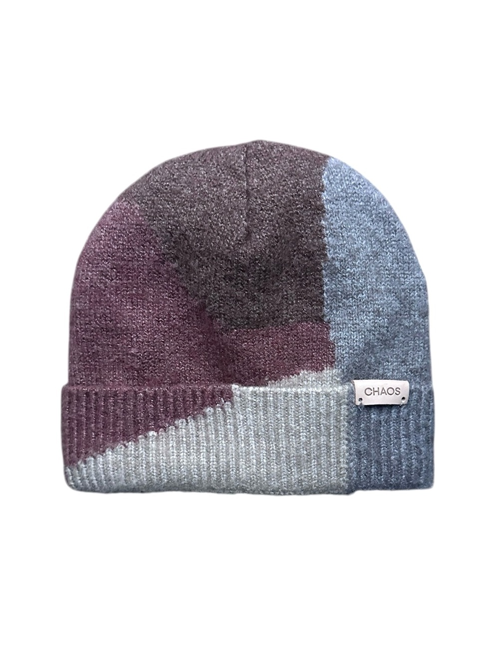 Chaos Beanie Fleece Lined Brown Gray